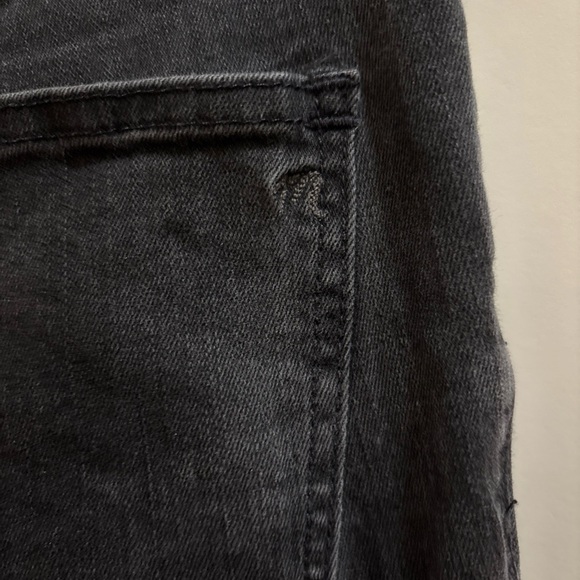 Madewell Jeans Women 28 Black 9" High Riser Skinny Denim Washed Black 27” Inseam - Picture 5 of 6